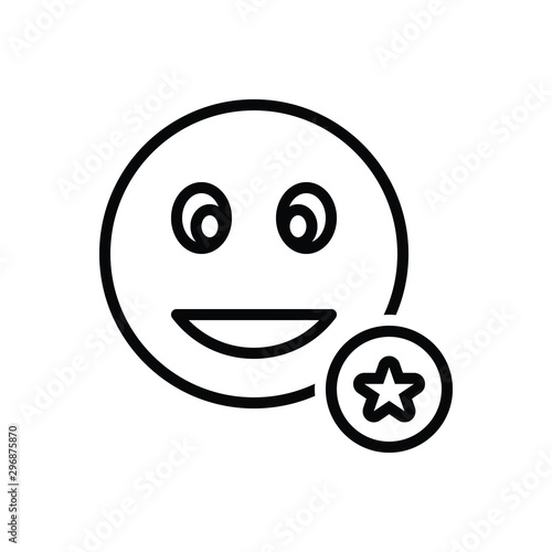 Black line icon for impressive 