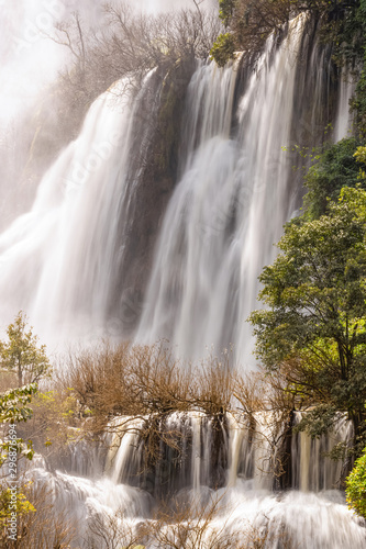 Thi Lo Su Waterfall in the Rainy Season, Tak, Thailand