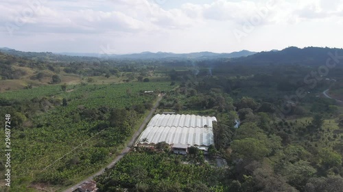 Wallpaper Mural Aerial shot of farm and green house Torontodigital.ca