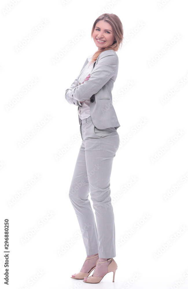 modern young business woman. isolated on white background modern young business woman. isolated on white background