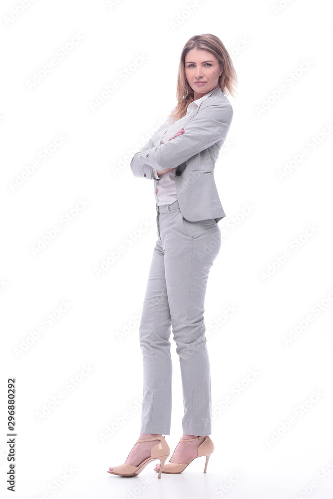 modern young business woman. isolated on white background modern young business woman. isolated on white background