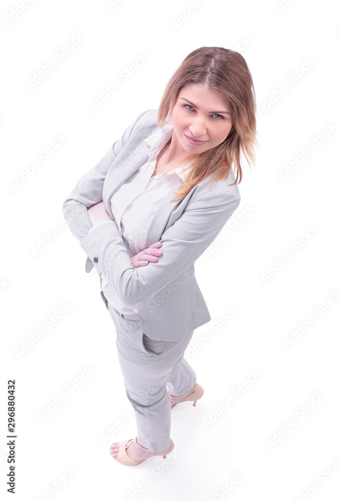 successful business woman looking at camera. isolated on white successful business woman looking at camera. isolated on white