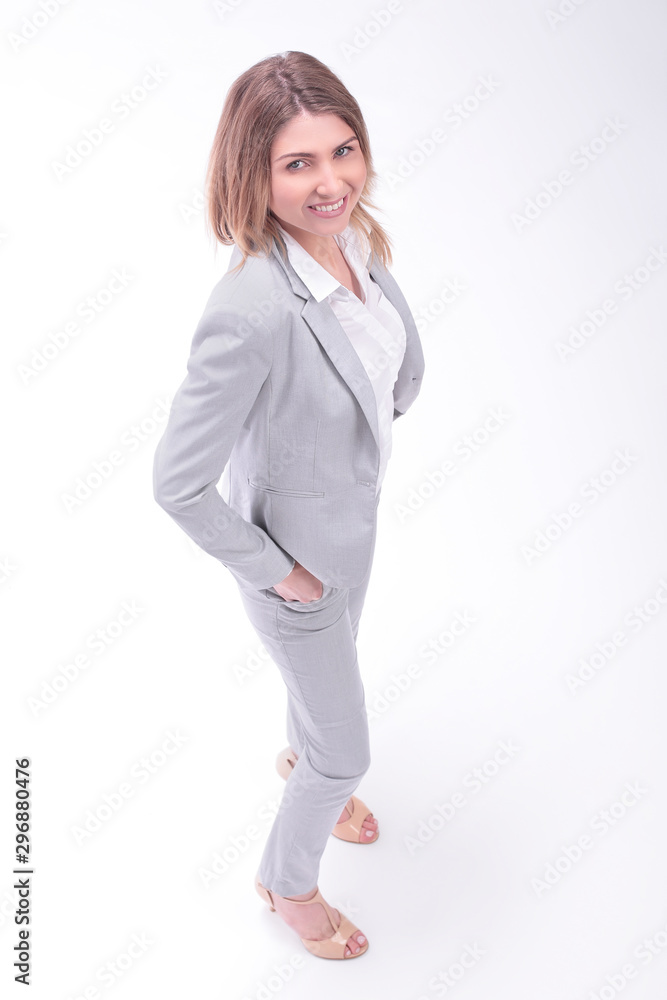 successful business woman looking at camera. isolated on white successful business woman looking at camera. isolated on white