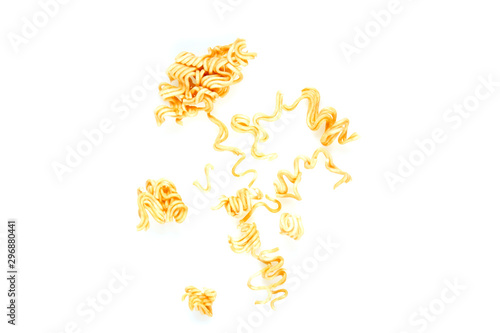 noodles isolated on white background
