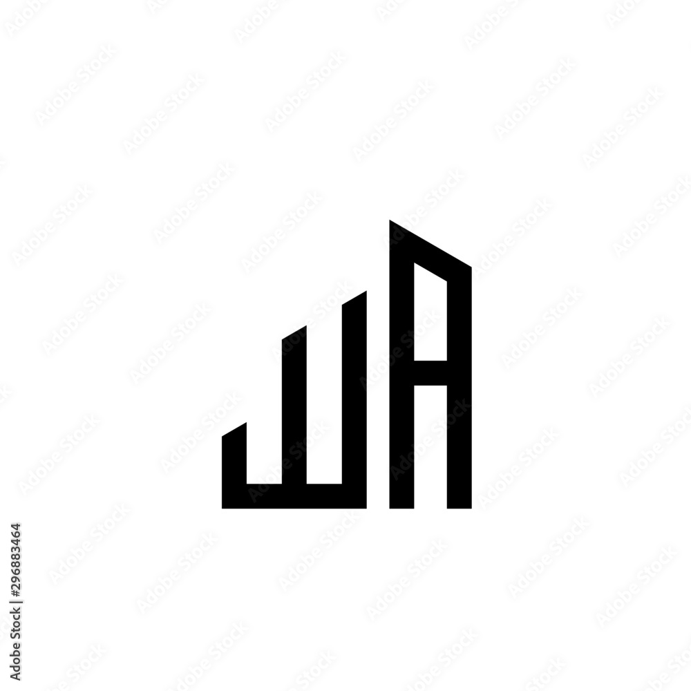 Letter WA logo icon design template elements Letter WA logo icon design template elements