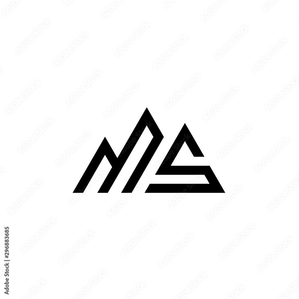 Letter MS logo icon design template elements Letter MS logo icon design template elements