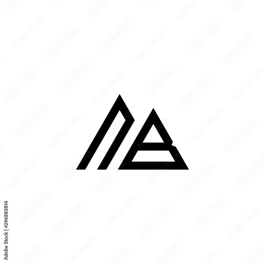Letter NB logo icon design template elements Letter NB logo icon design template elements