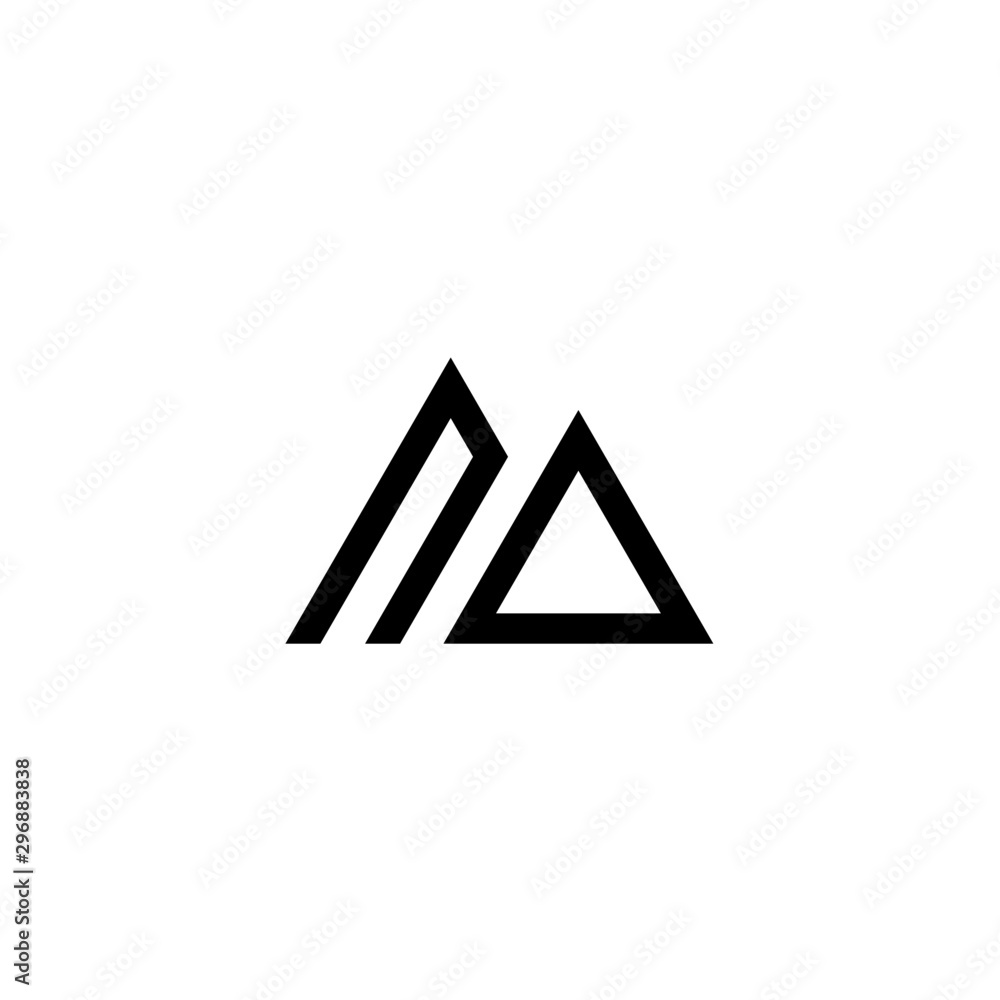 Letter ND logo icon design template elements Letter ND logo icon design template elements