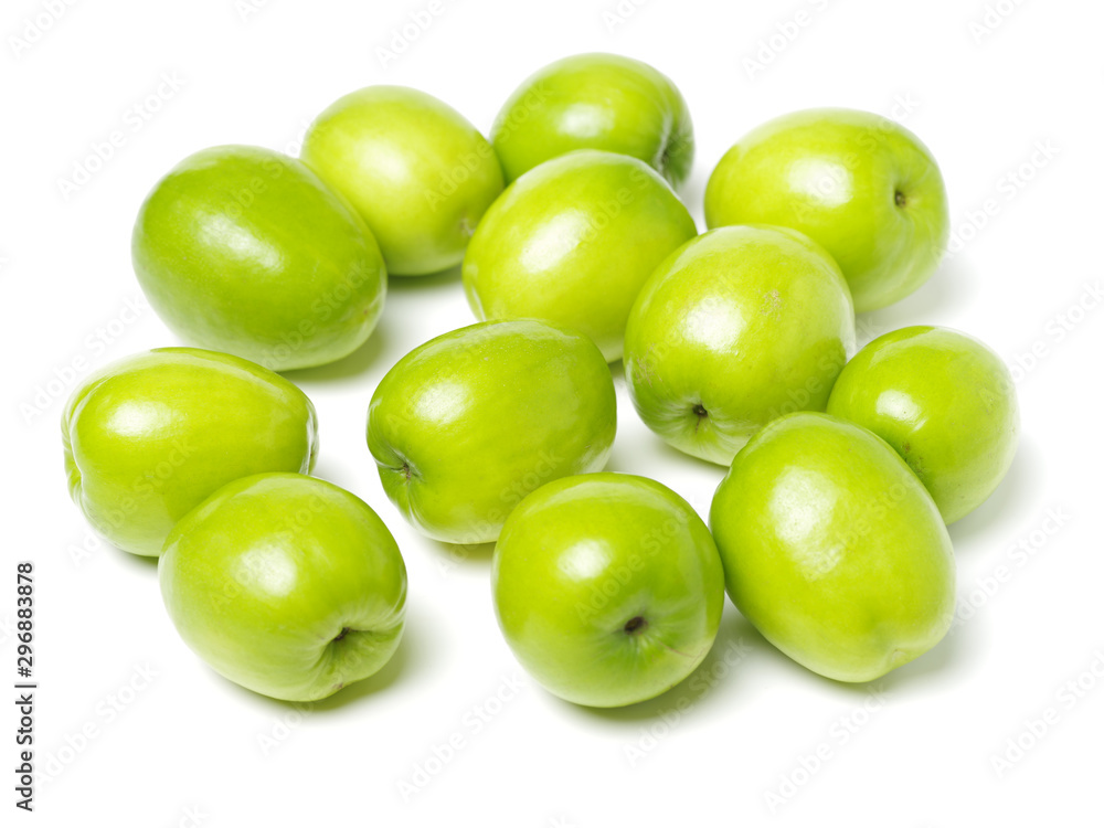 Fresh juicy jujube isolated on white background Fresh juicy jujube isolated on white background