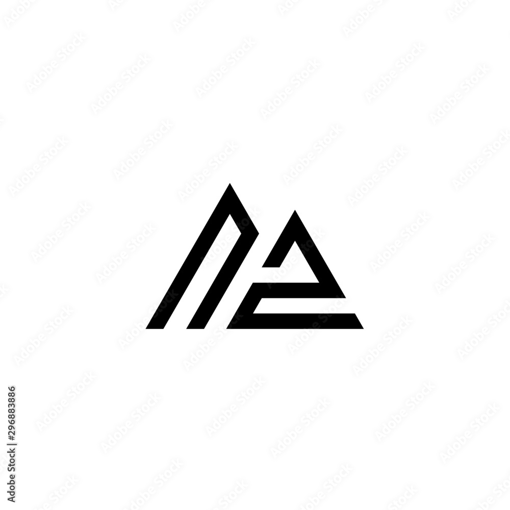 Letter NZ logo icon design template elements Letter NZ logo icon design template elements