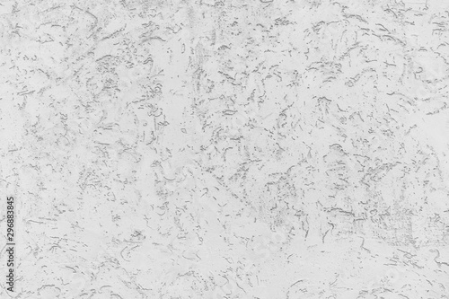 Rough white relief stucco wall texture background. blank for designers