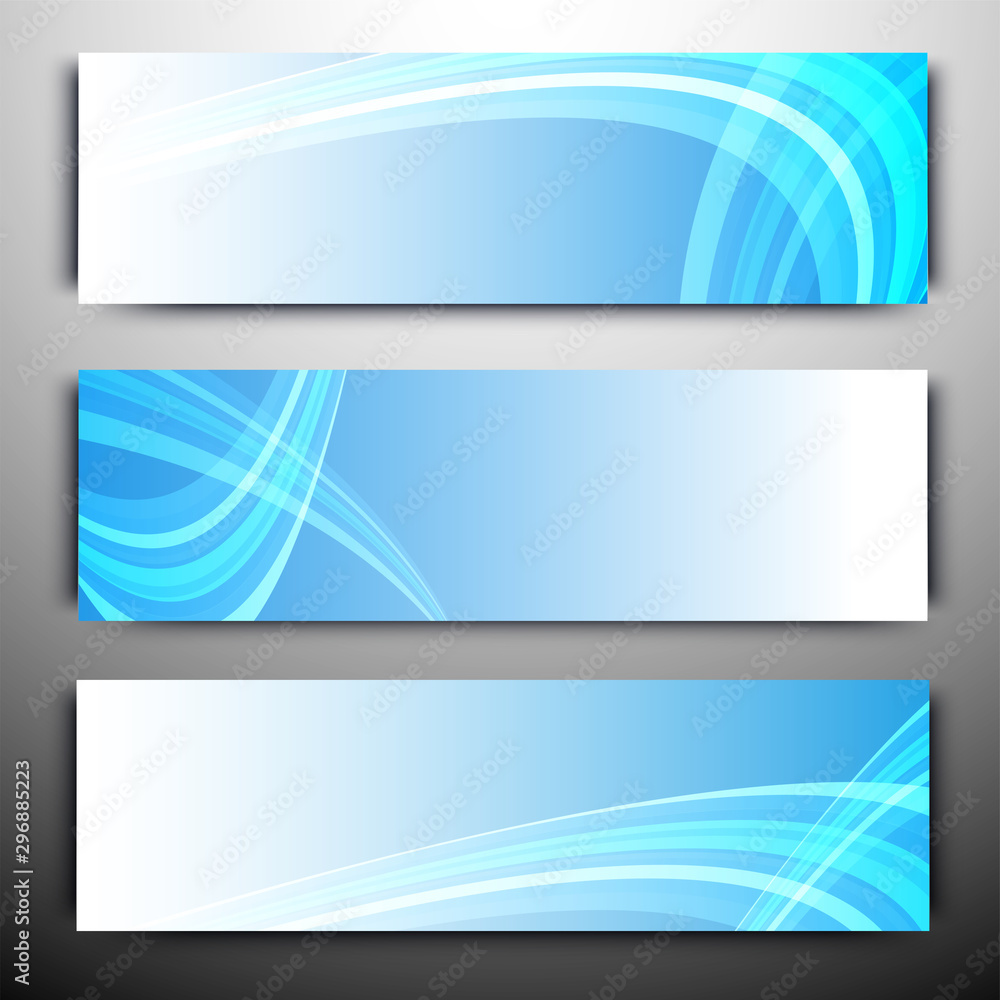 Website headers or banners with wavy stripes.