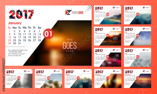 Annual Calendar Planner of 2017.