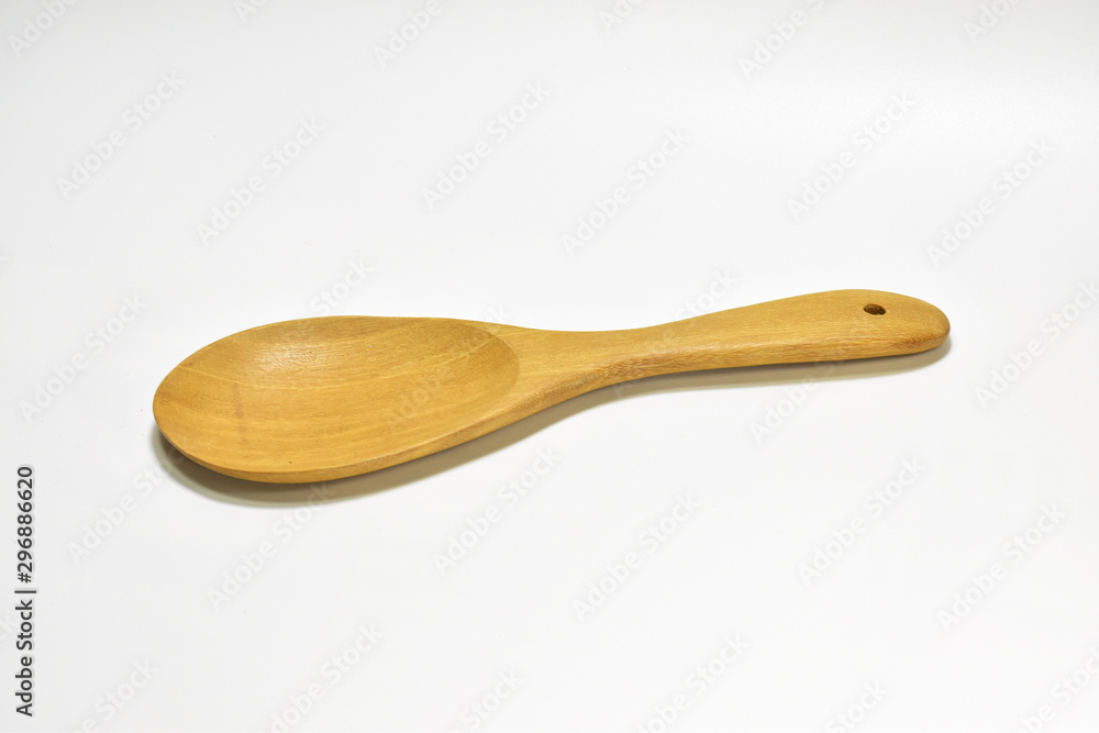 Wooden ladle, wooden spoon, put on a white background. Wooden ladle, wooden spoon, put on a white background.