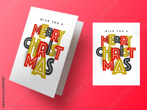 Greeting Card for Merry Christmas celebration.