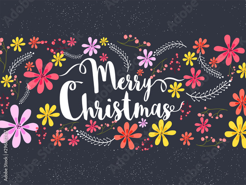 Greeting Card for Merry Christmas celebration.