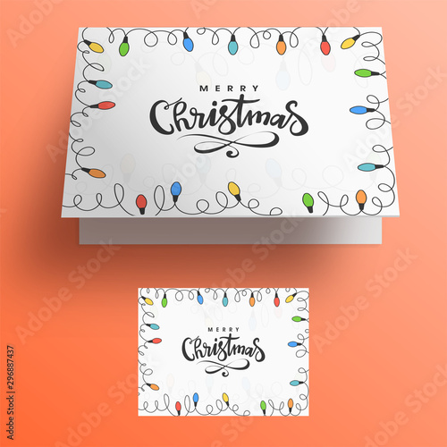 Greeting Card for Merry Christmas celebration.