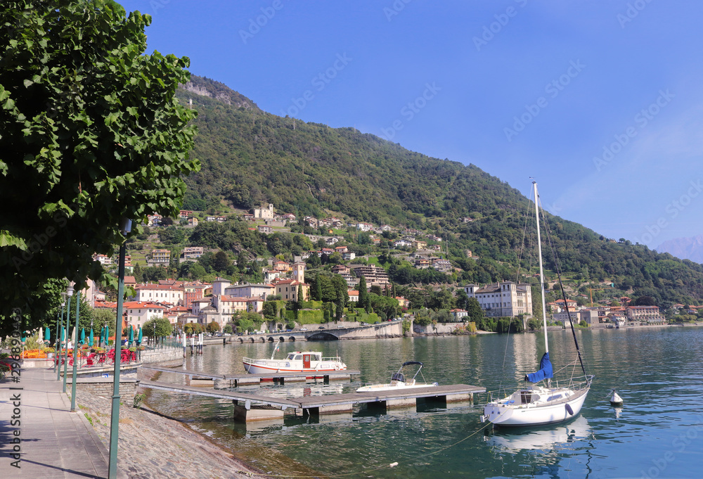 promenade at Gravedona, Lake Como, Italy