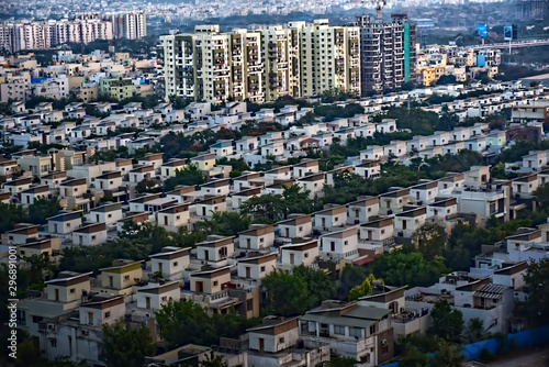 Housing colonies in Hyderabad, India