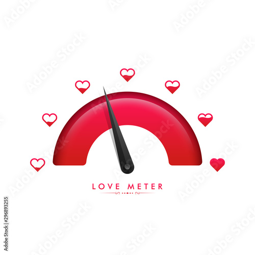 Love Meter for Valentine's Day celebration.
