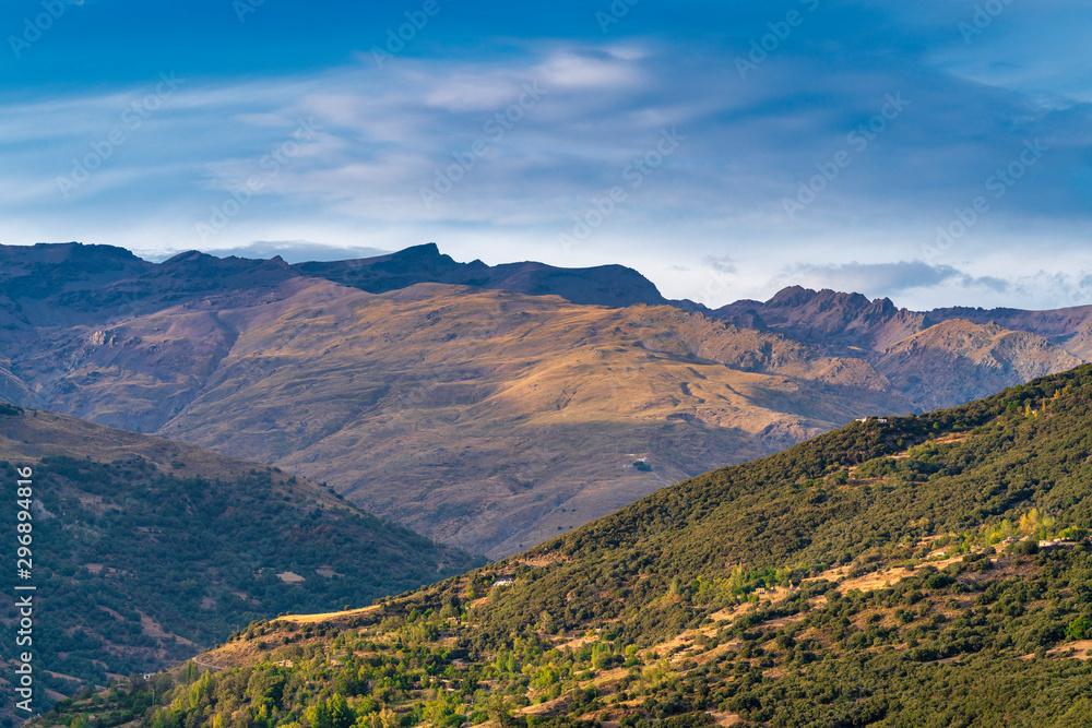 Naklejka premium mountainous landscape of Sierra Nevada (Spain)
