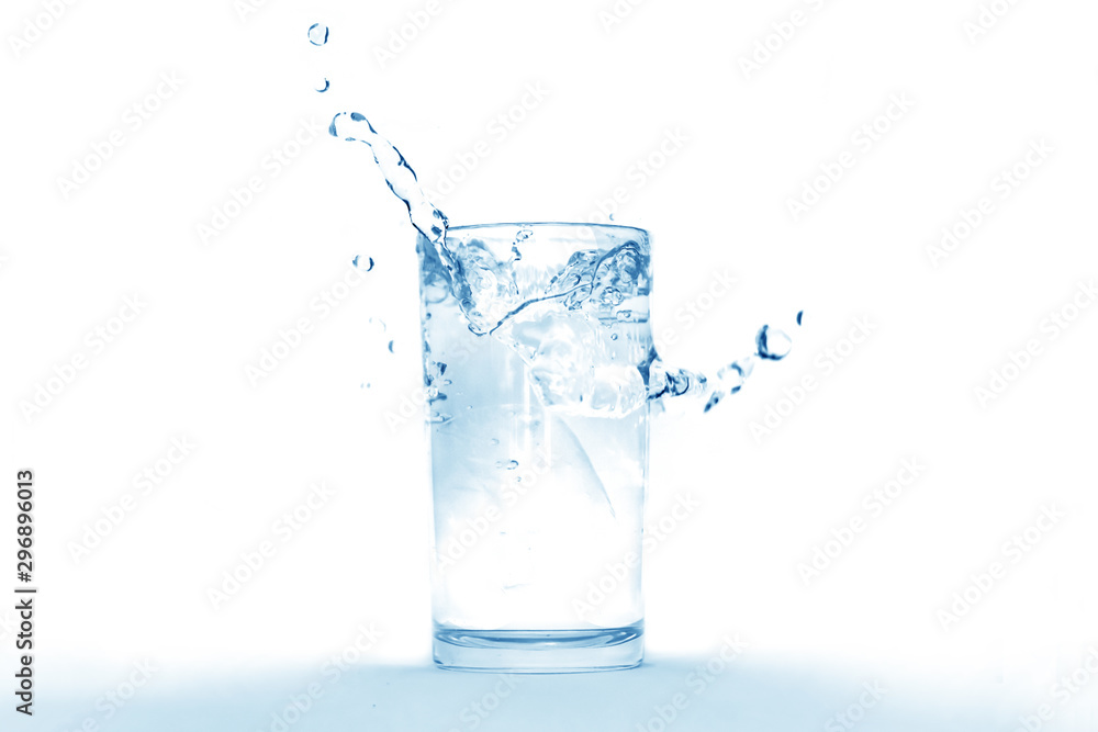  Water splashes in a glass of water