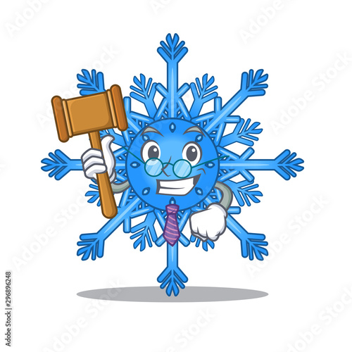 Magician cute cartoon shape from snowflake toy