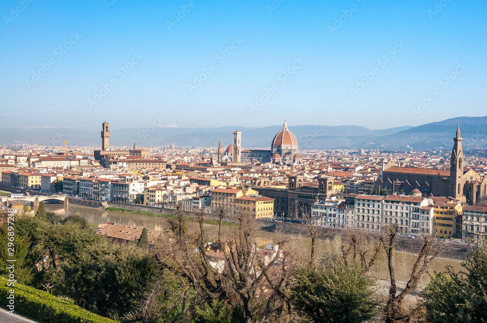View of Florence from Piazzale Michelangelo, Florence, Tuscany, Italy