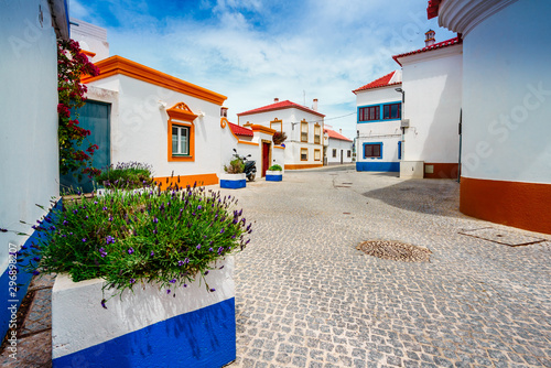 Foto View on the old town of Vila Nova de Milfontes, Portugal