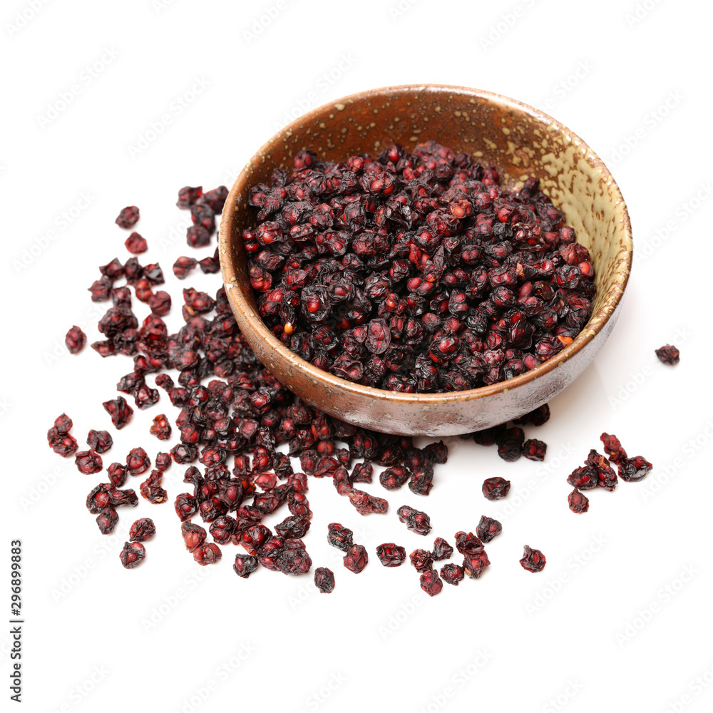 Schisandra on a white background Schisandra on a white background