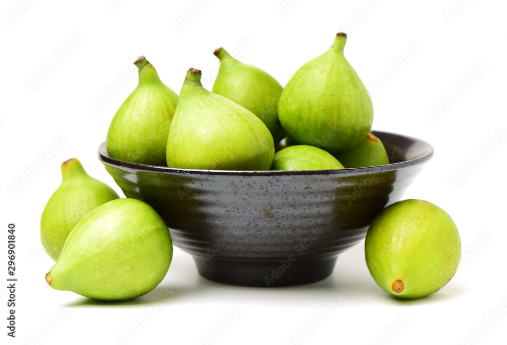 Ripe figs on a white background Ripe figs on a white background