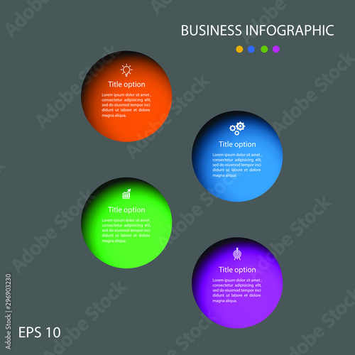 Infographic template design , infographic element , vector design
