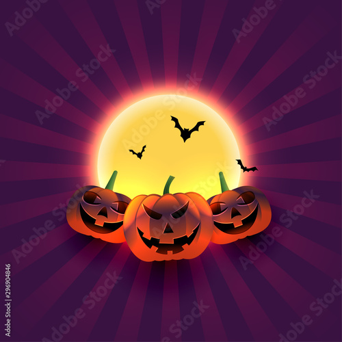 halloween trick or treat festival greeting background