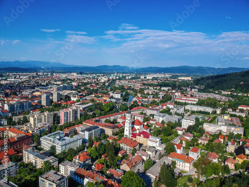Ljubljana Slovenia Aerial