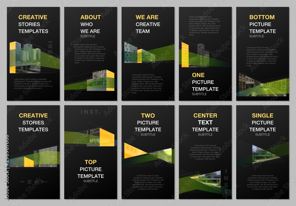 Creative social networks stories design, vertical banner, flyer template with architecture design. Abstract architectural background. Covers design templates for flyer, leaflet, brochure, presentation