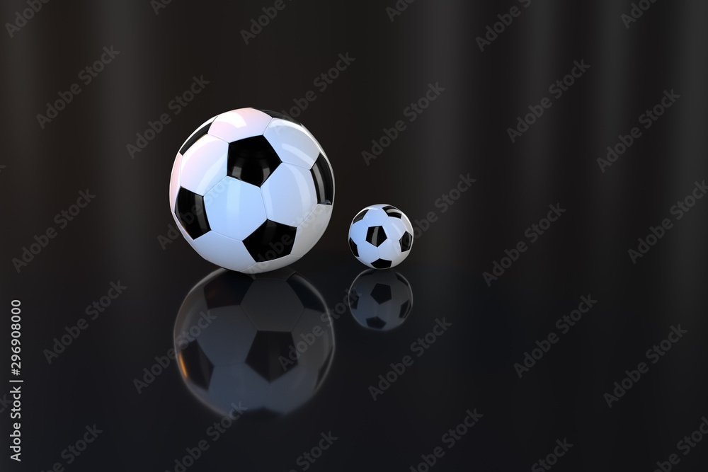Naklejka premium Football and indoor arena scenes, 3d rendering.