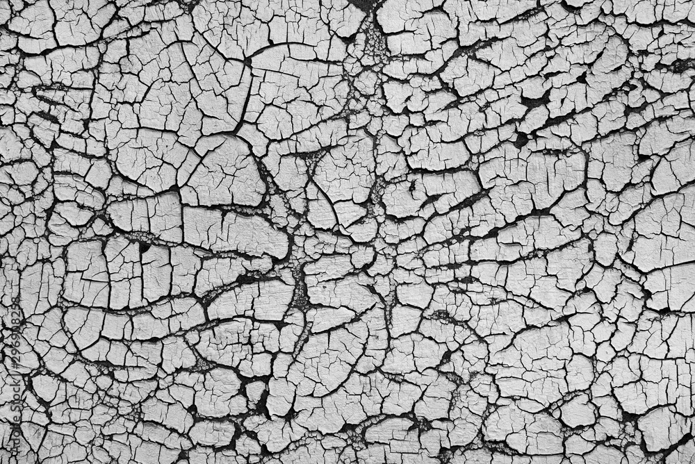 Old cracked paint on the wall Old cracked paint on the wall