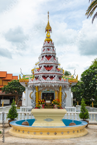White pagoda in Nantaram temple photo