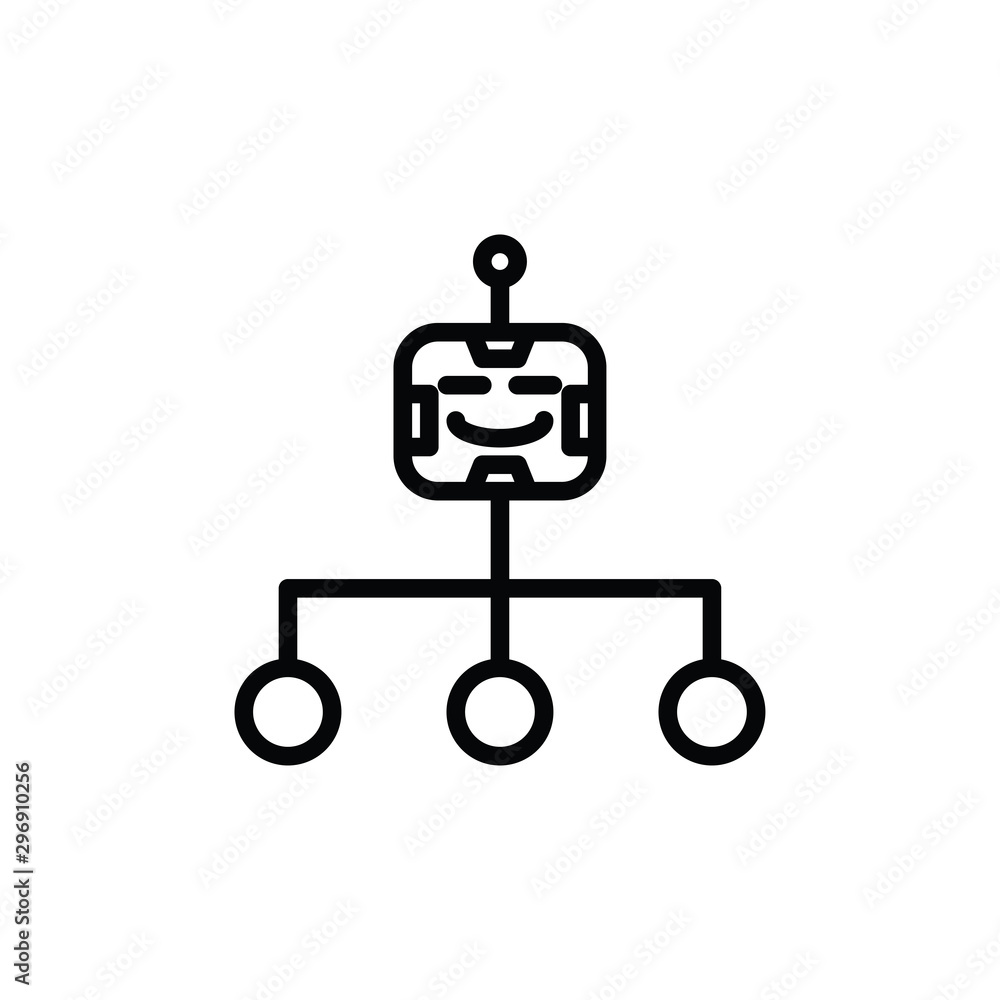 AI robot icon vector. Linear style sign for mobile concept and web design. Robot ai symbol illustration. Pixel vector graphics - Vector. AI robot icon vector. Linear style sign for mobile concept and web design. Robot ai symbol illustration. Pixel vector graphics - Vector.