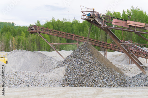 Big old industrial machinery at the quarry.