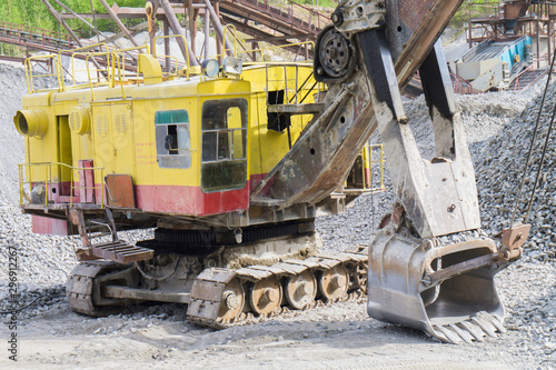 Big old industrial machinery at the quarry.