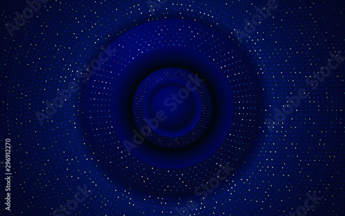 Shiny circles on a blue background, abstract background, vector illustration, eps 10