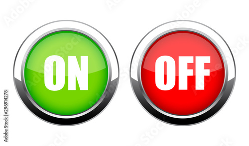 On off web buttons