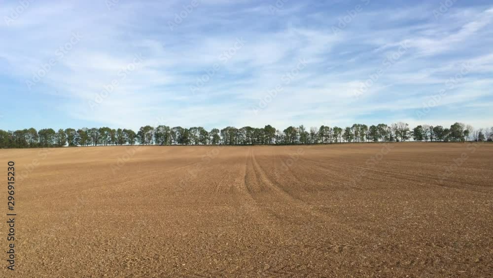 The field after harvesting in sunny day.Czech Republic The field after harvesting in sunny day.Czech Republic