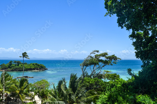 island in caribbean sea, view from cayo levantado © Laila