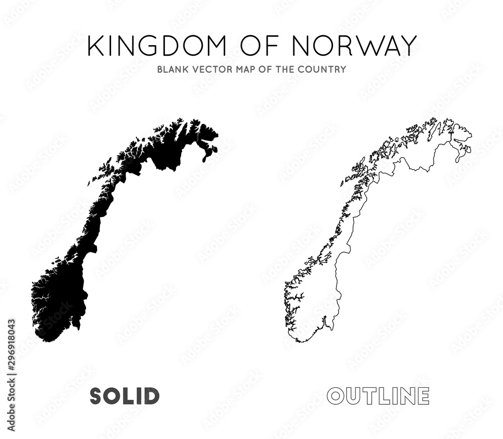 Norway Map Blank Vector Map Of The Country Borders Of Norway For Your 1000 F 296918043 U3Opb9B9uRealZvXtO2iDwWTrxkoHOH2 