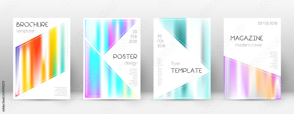 Flyer layout. Triangle resplendent template for Br
