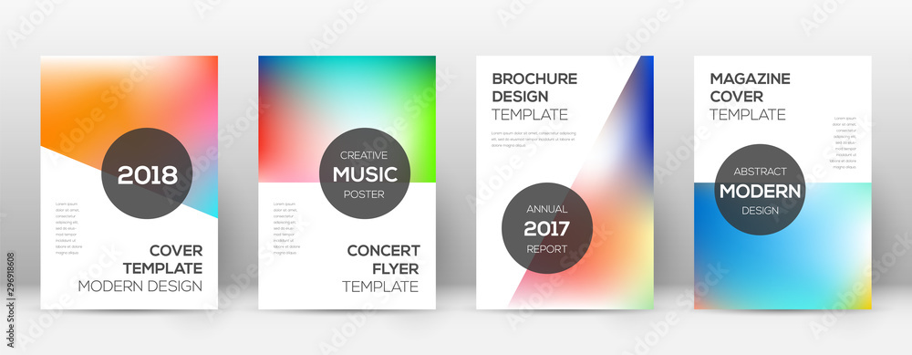 Flyer layout. Modern shapely template for Brochure Flyer layout. Modern shapely template for Brochure