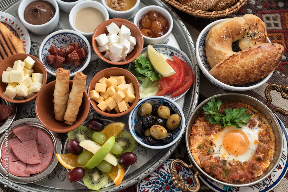Traditional Turkish Breakfast, Kahvalti Traditional Turkish Breakfast, Kahvalti