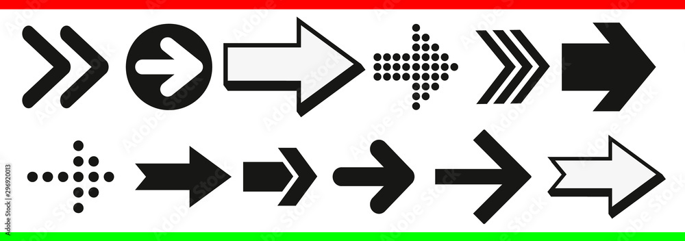 Set arrow icon. Collection different arrows sign. arrows vector collection black. arrow vector set. Abstract elements for business infographic. Up and down trend. Set arrow icon. Collection different arrows sign. arrows vector collection black. arrow vector set. Abstract elements for business infographic. Up and down trend.